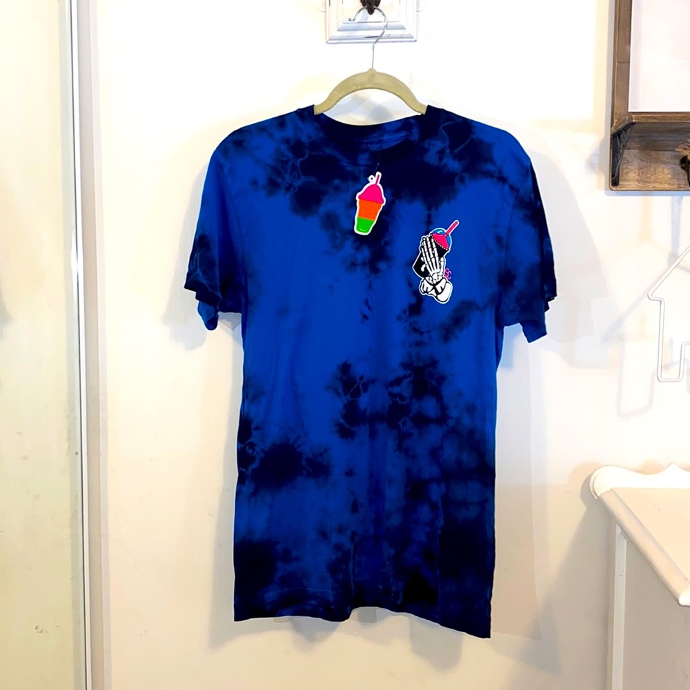 Men’s T Shirt tie dye blue Medium TILLY’s New tag